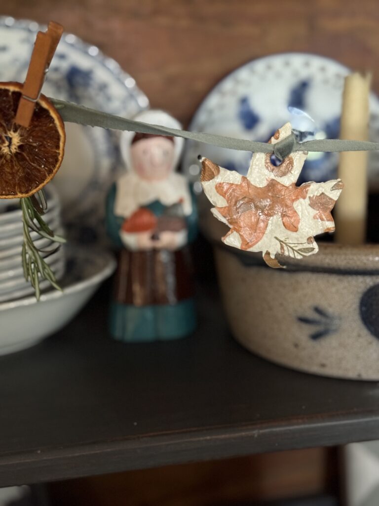 Mod-Podge napkin ornaments 