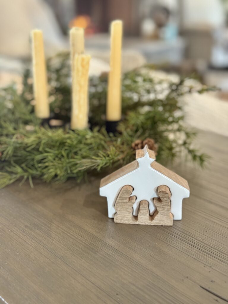 Advent season wreath and candles