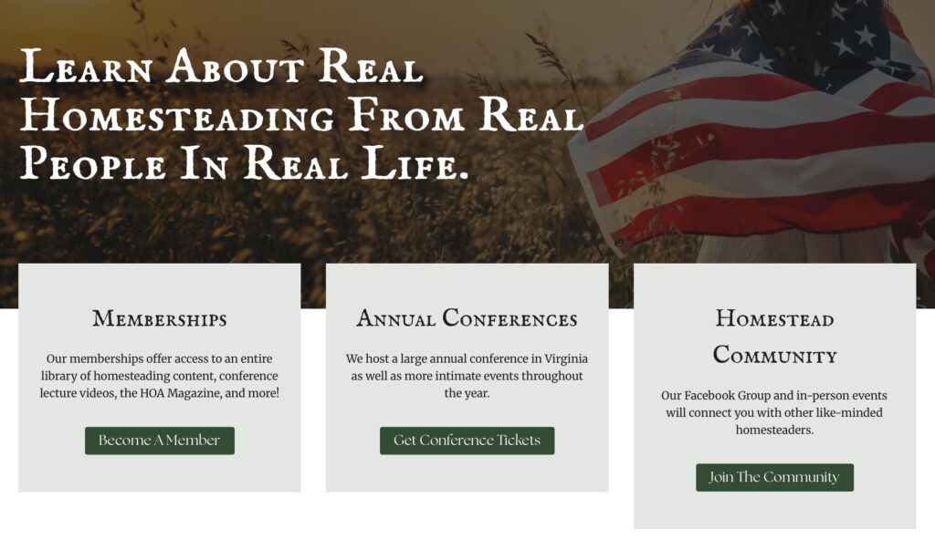 Homesteaders of America gift giving guide