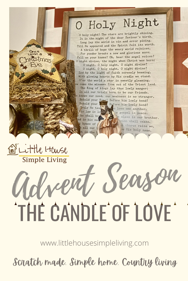  advent season candle of love