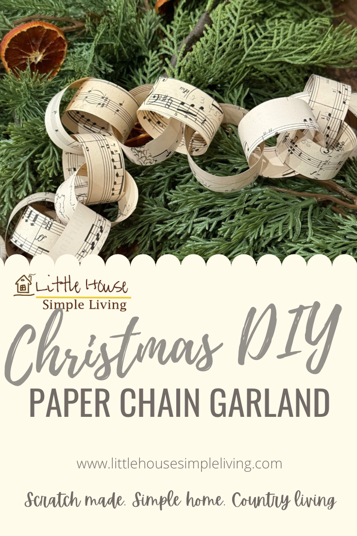 Christmas DIY paper chain garland