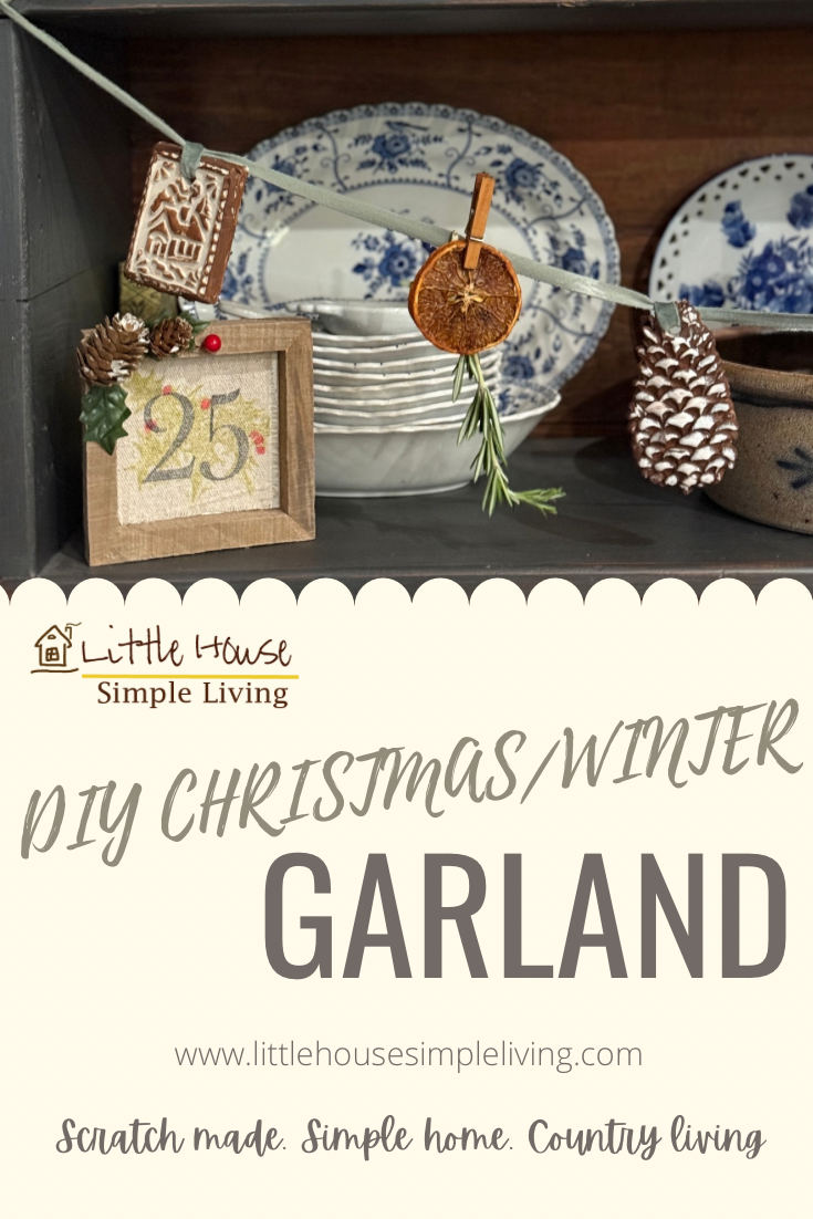 DIY Christmas Winter Garland