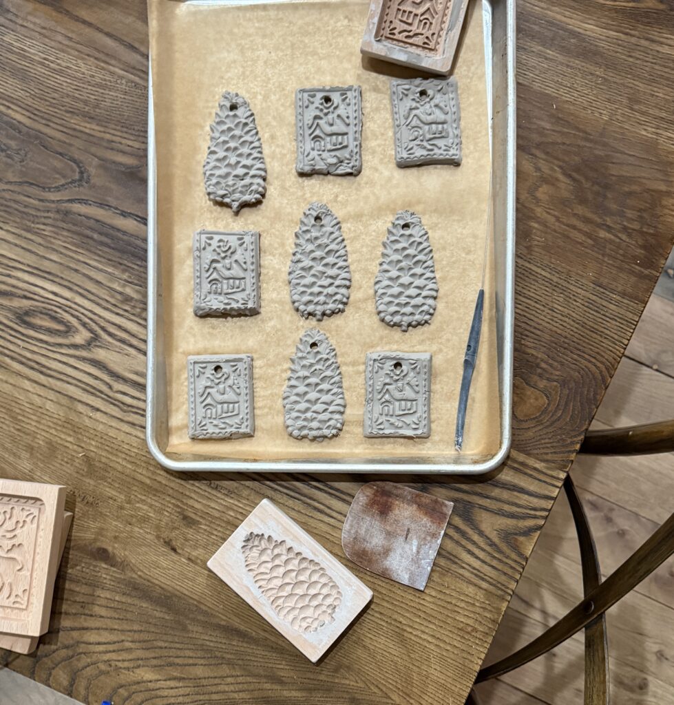 Air dry clay ornaments