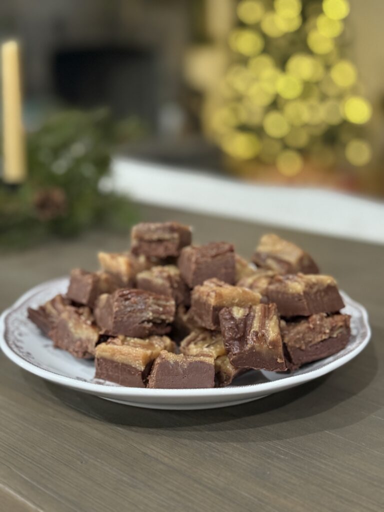 Old-fashioned chocolate peanut butter fudge