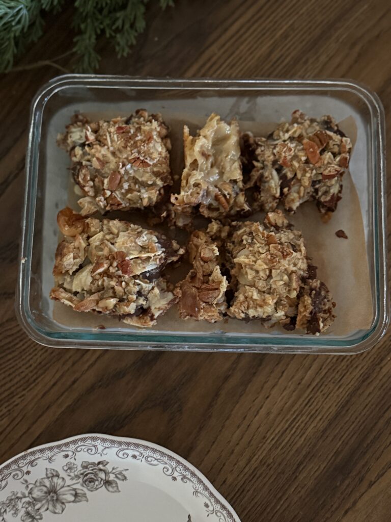 Magic cookie bars freezer