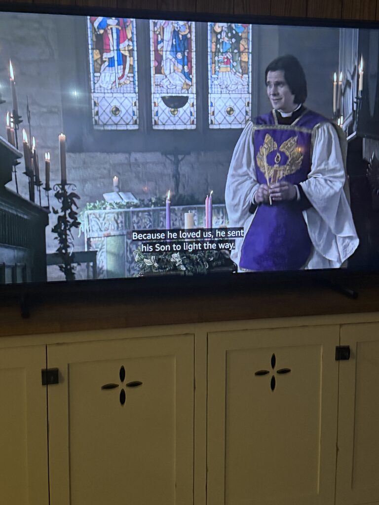 The Christmas candle advent season