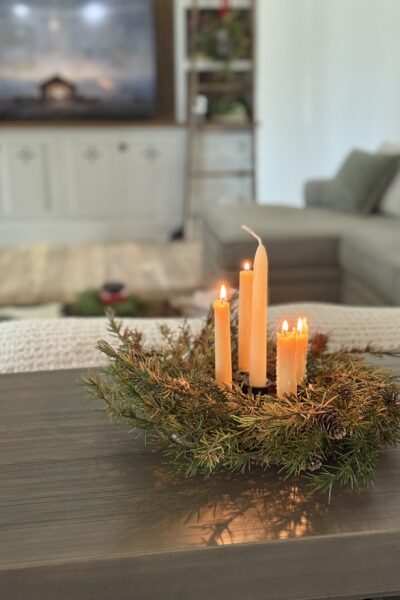Advent season the candle of love