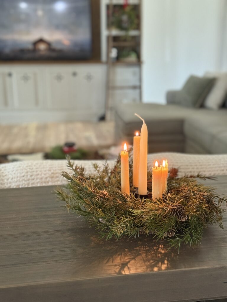 Advent season the candle of love