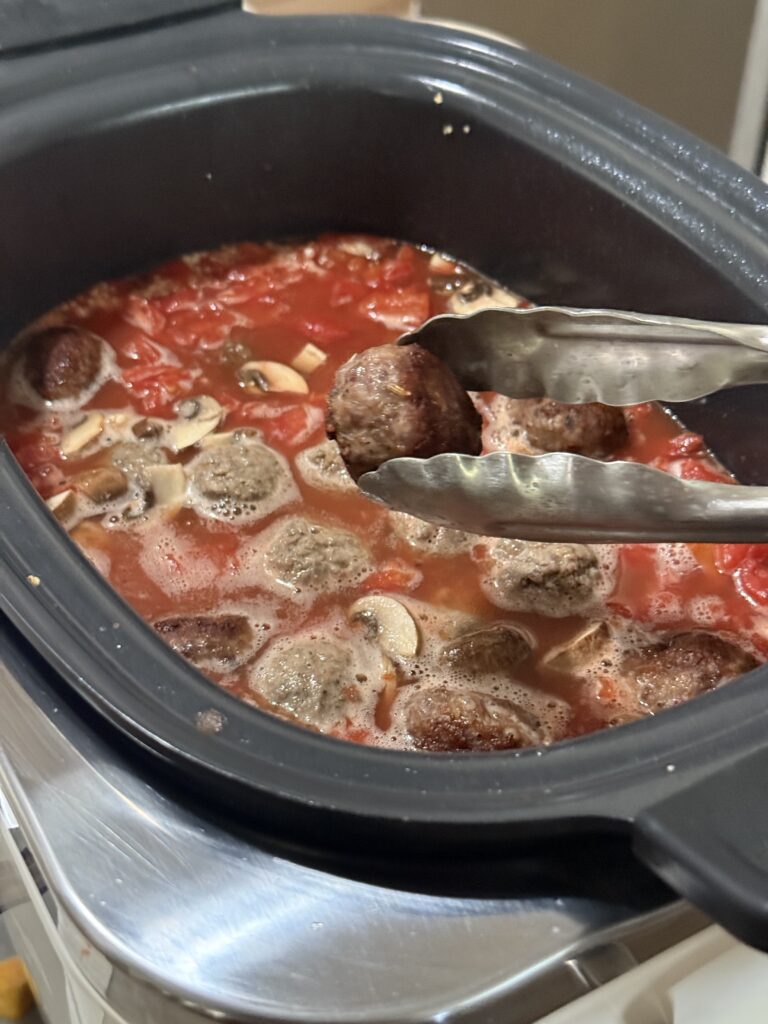 Harvest meatball stew