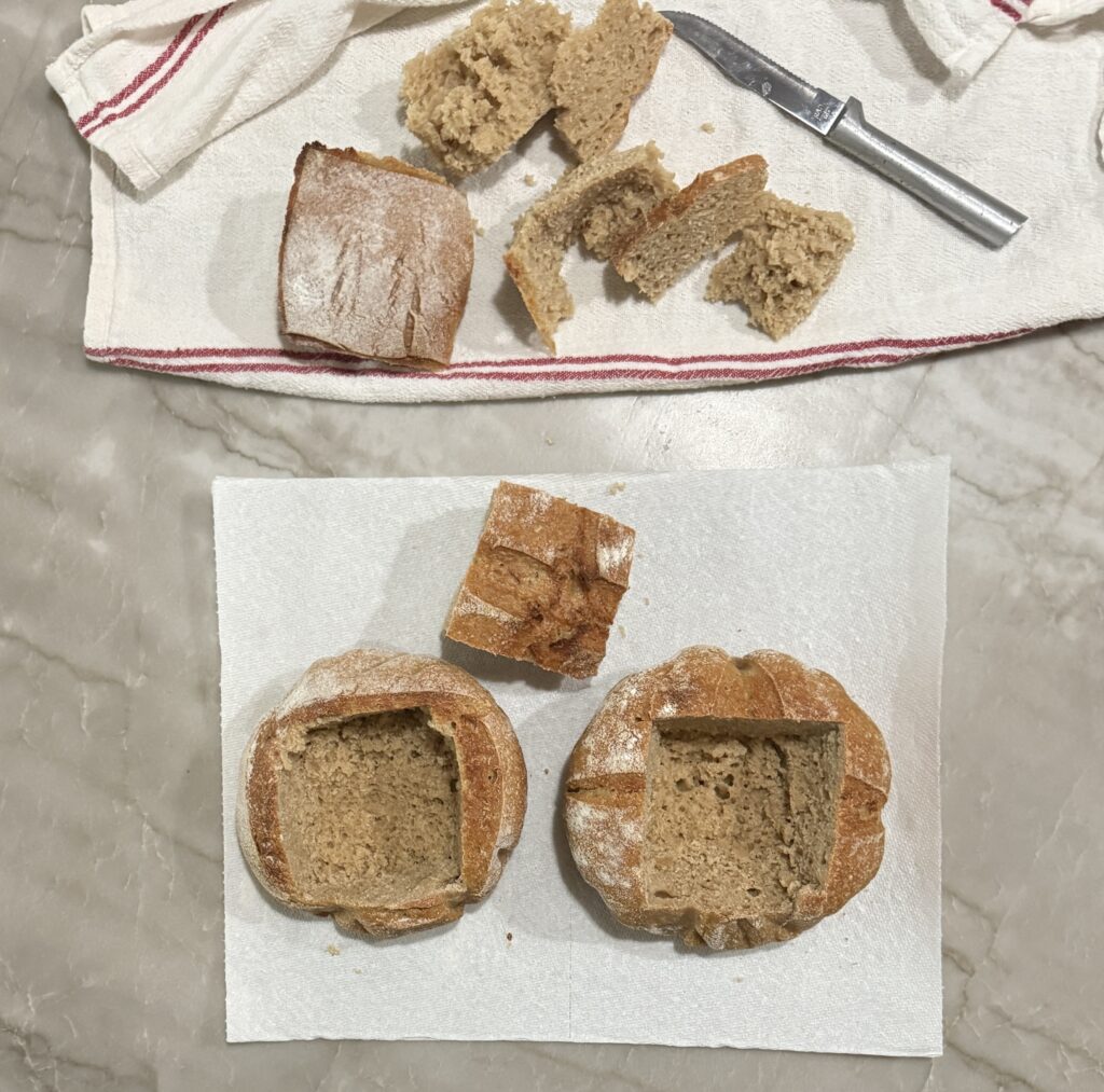 Sourdough bread bowls