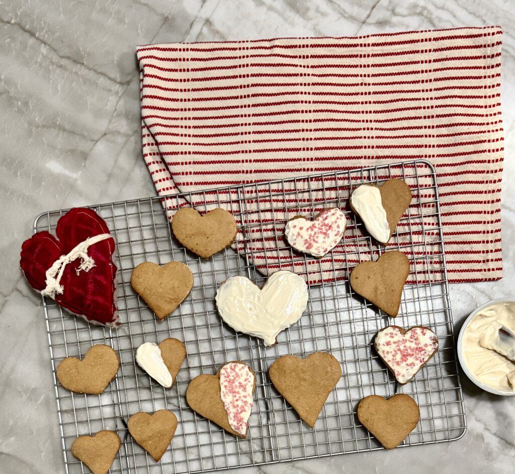 Heart shaped cookies