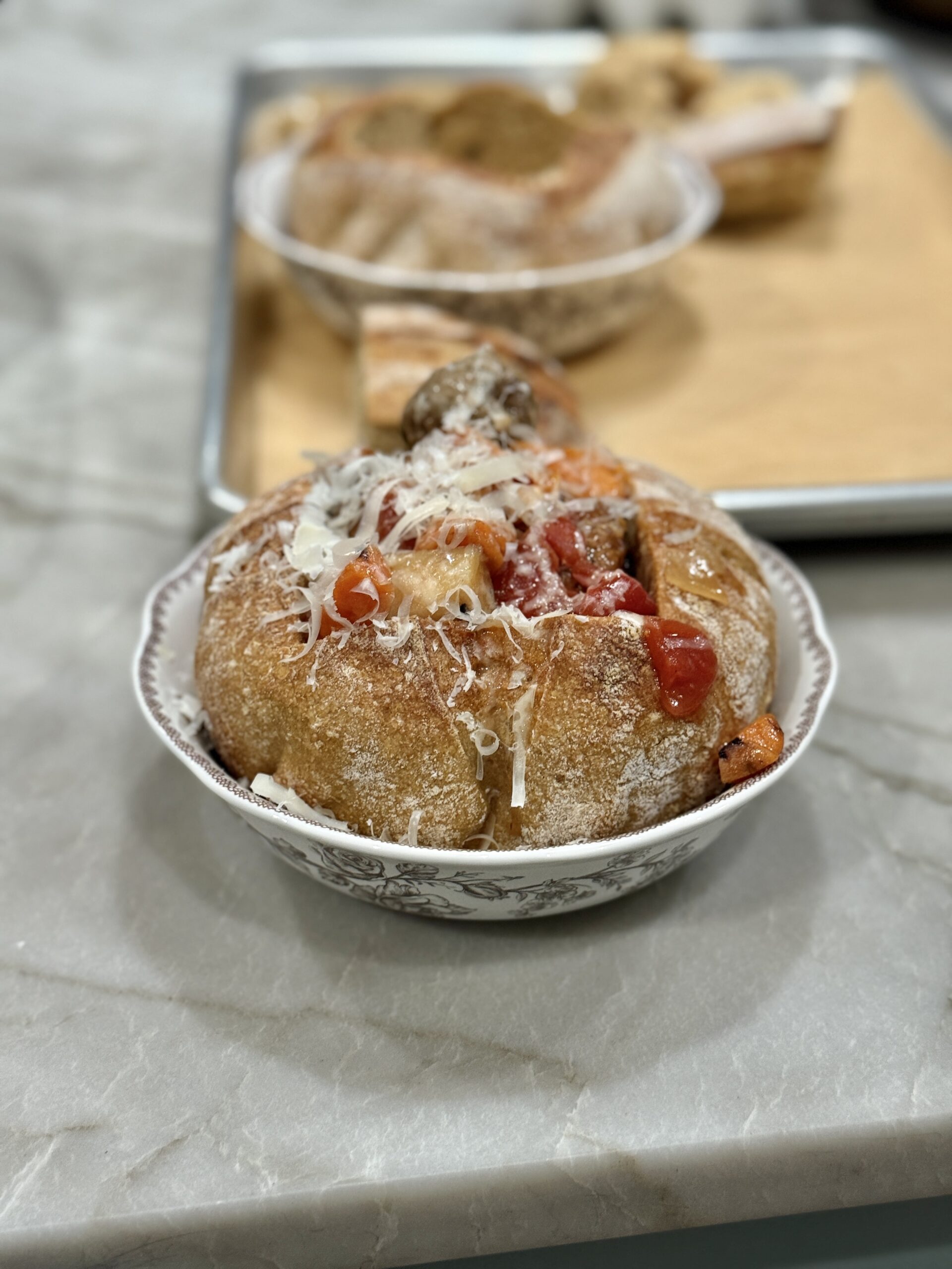 Sourdough bread bowls