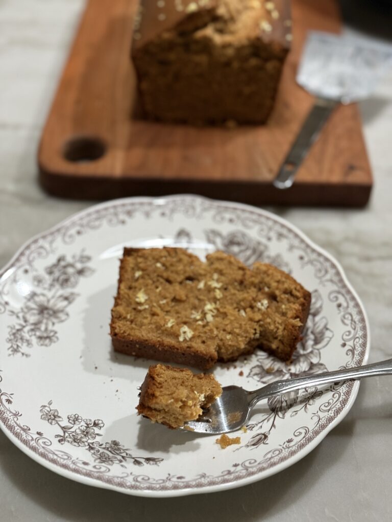 Lemon sour cream pound cake with lemon zest