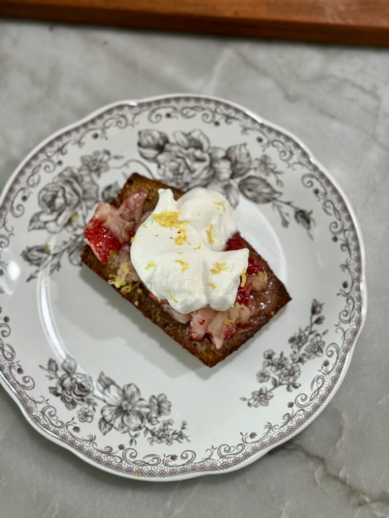 Lemon sour cream pound cake