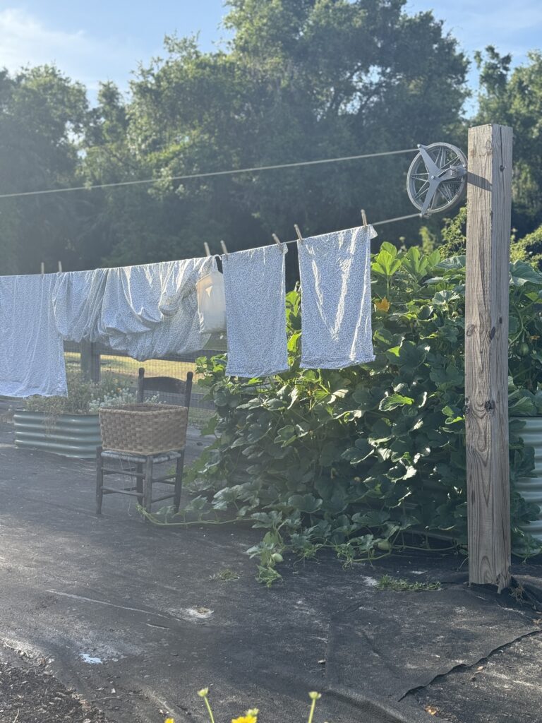 Amish clothesline