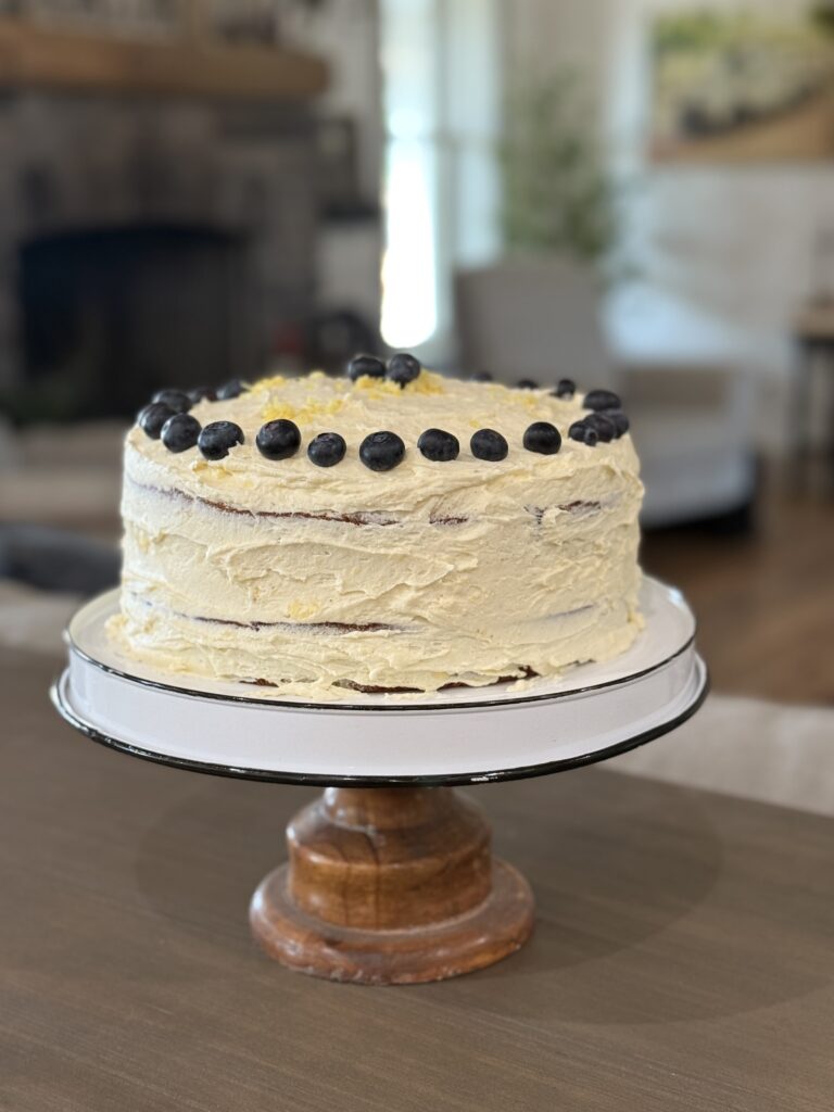 Lemon blueberry cake