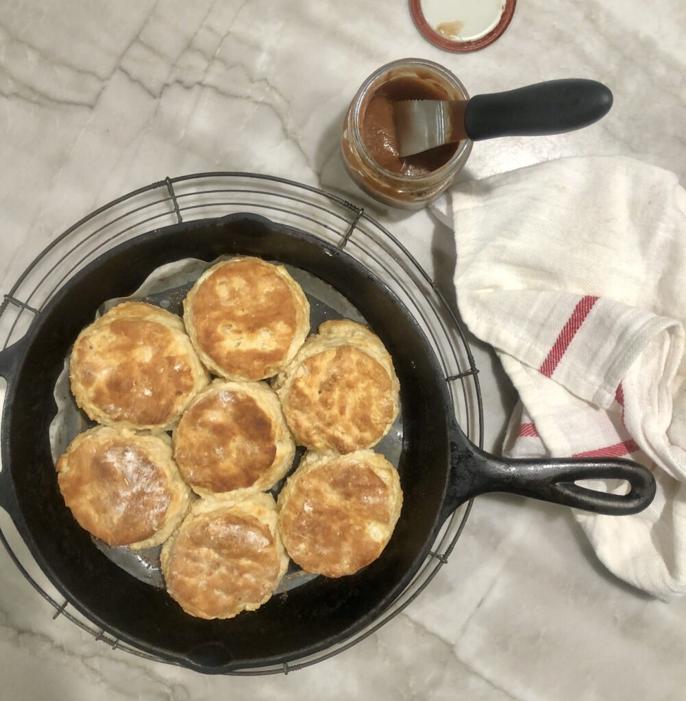 Sourdough buttermilk biscuits
