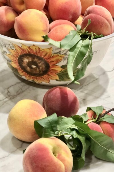 How to freeze fresh picked peaches