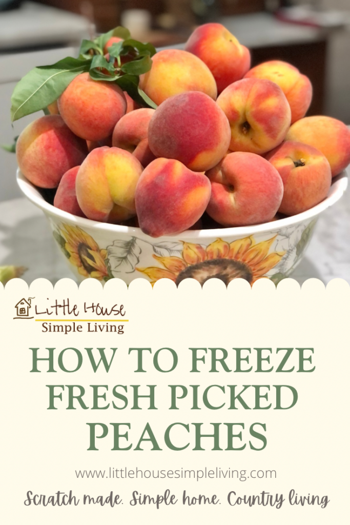 How to freeze fresh picked peaches