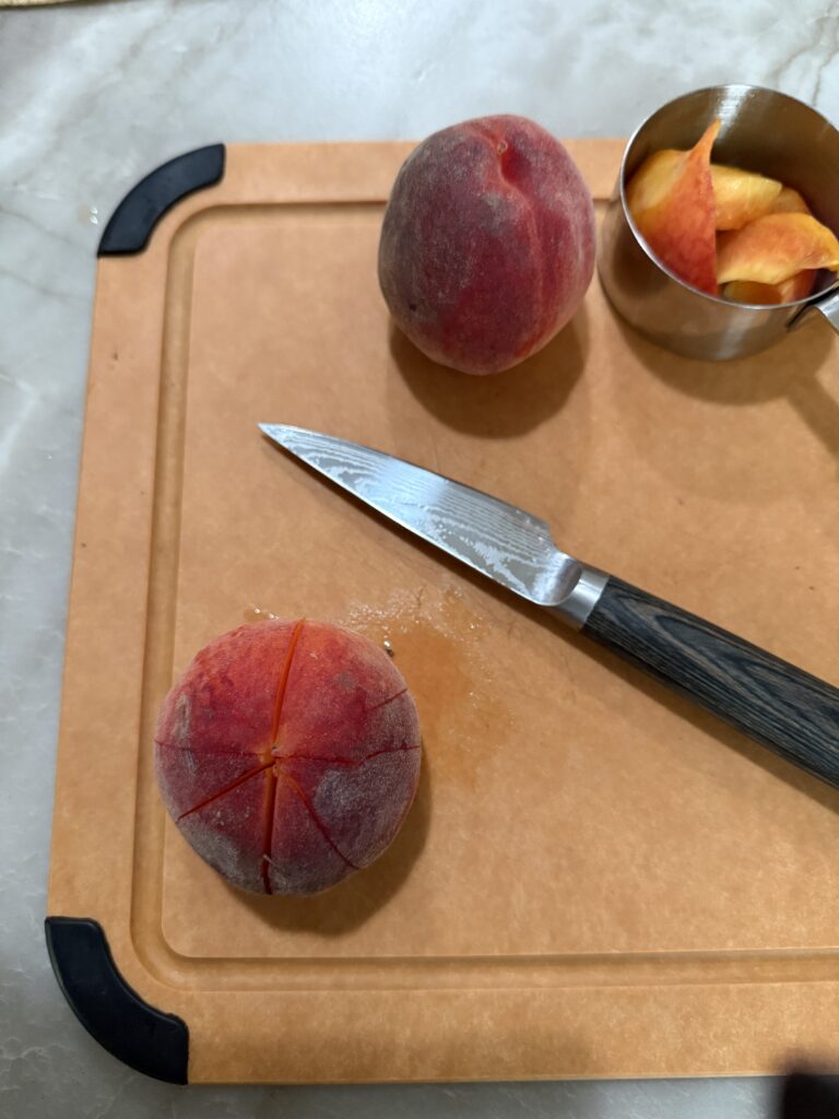 How to freeze fresh picked peaches