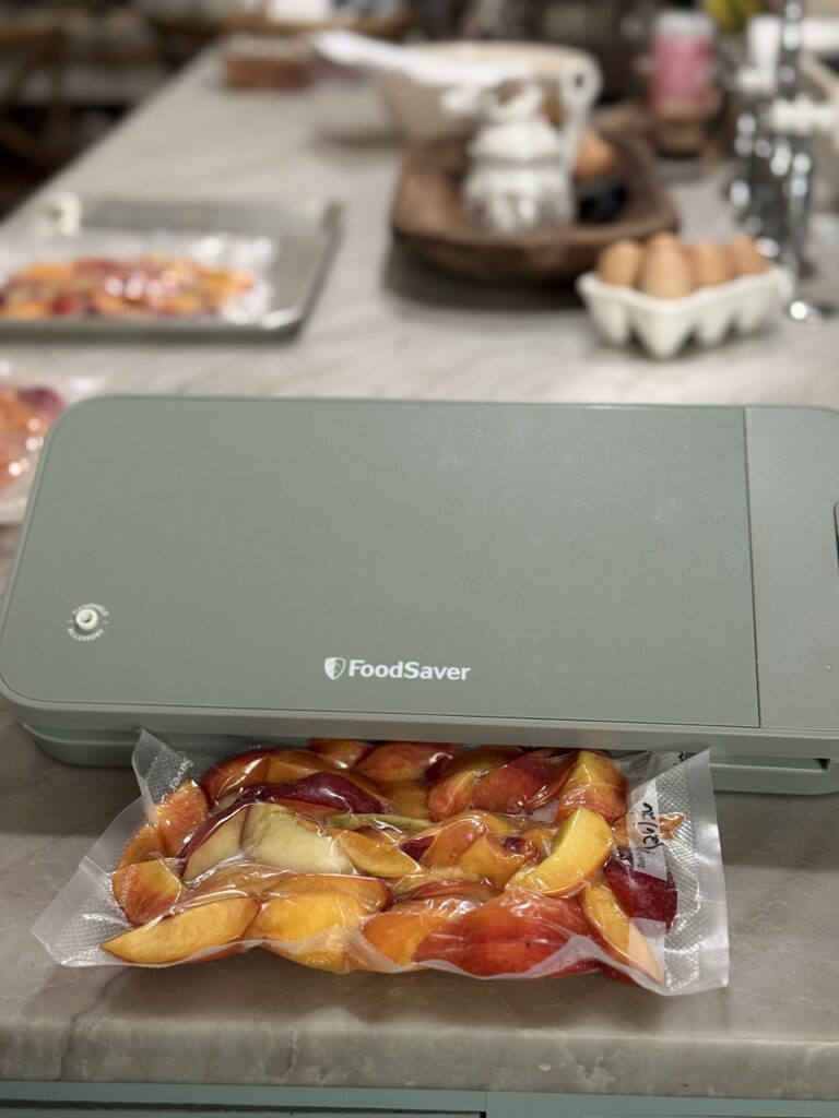 How to freeze fresh picked peaches