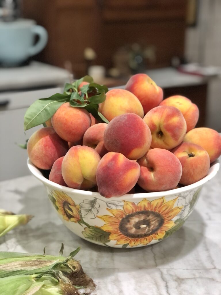 How to freeze fresh picked peaches