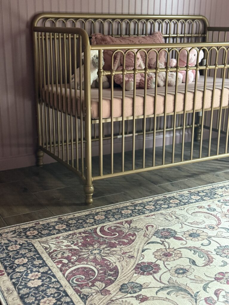 Vintage baby girl nursery