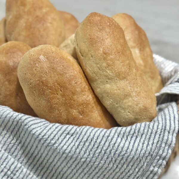 Homemade hot dog buns