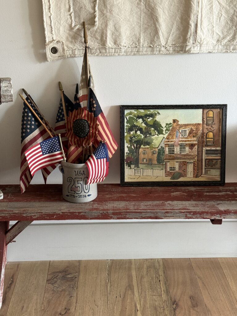 DIY vintage looking flags