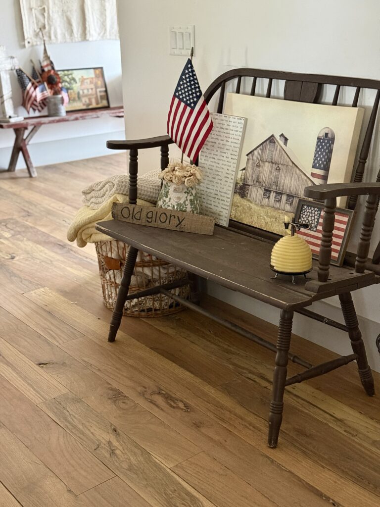 DIY vintage looking flags