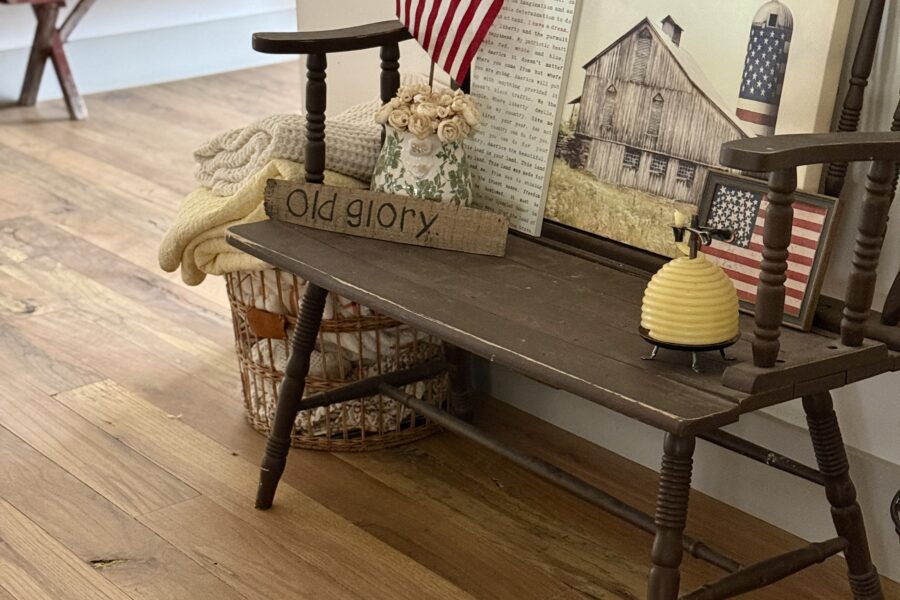 DIY vintage looking flags