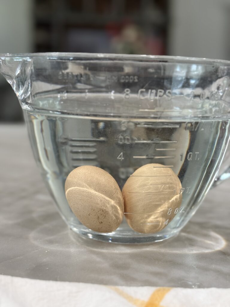 A simple way to tell if your eggs are fresh