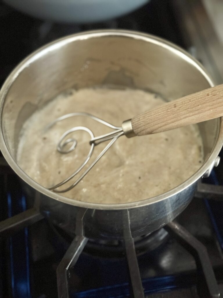 Fresh-milled honey wheat sourdough sandwich bread