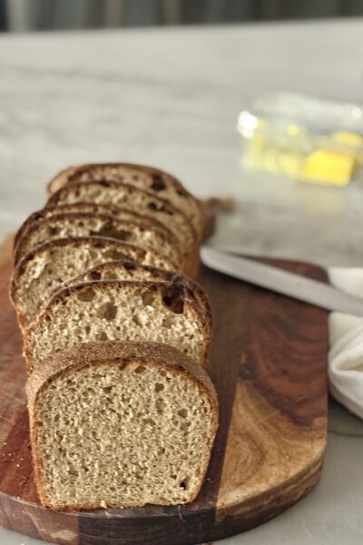 fresh-milled sourdough sandwich bread