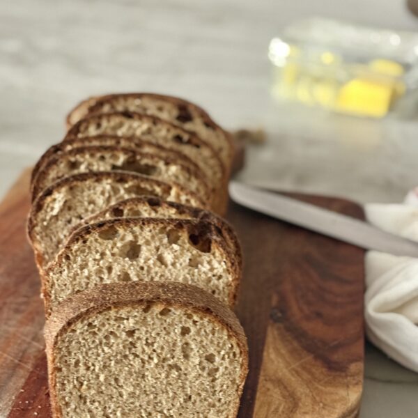 fresh-milled sourdough sandwich bread