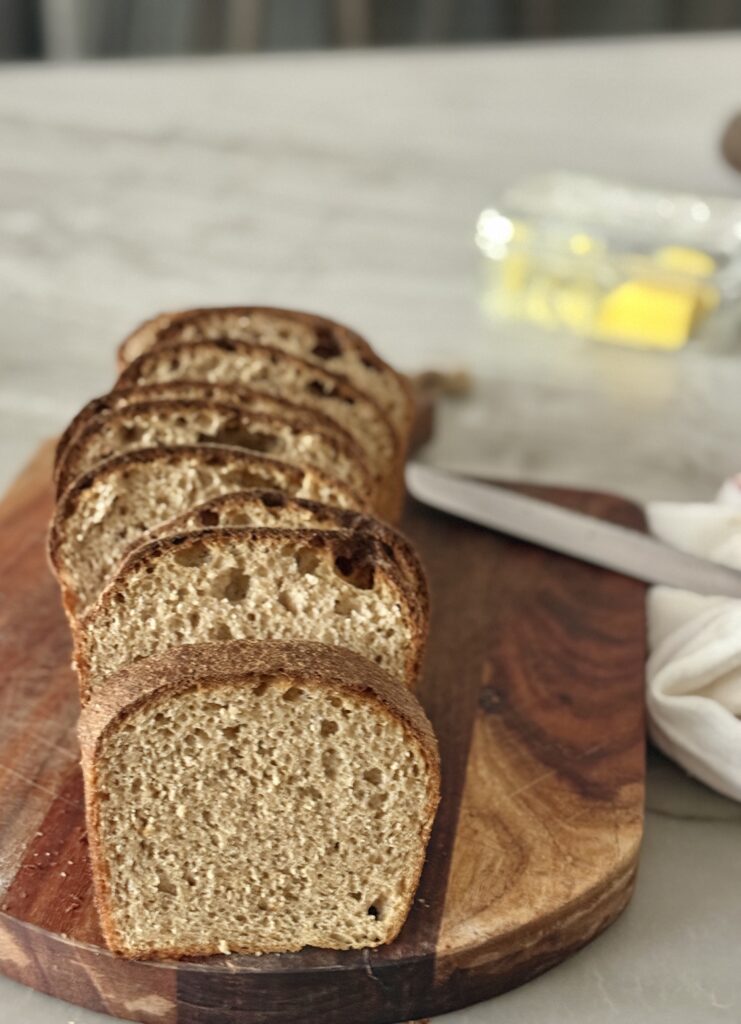 fresh-milled sourdough sandwich bread