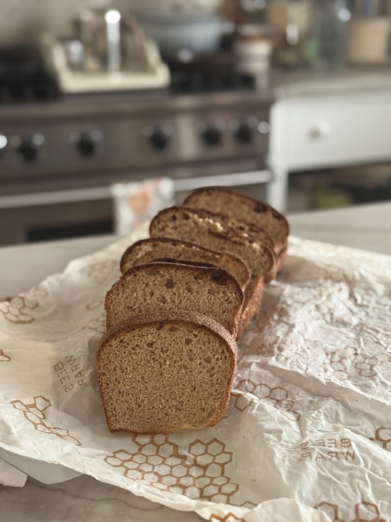 fresh-milled sourdough sandwich bread