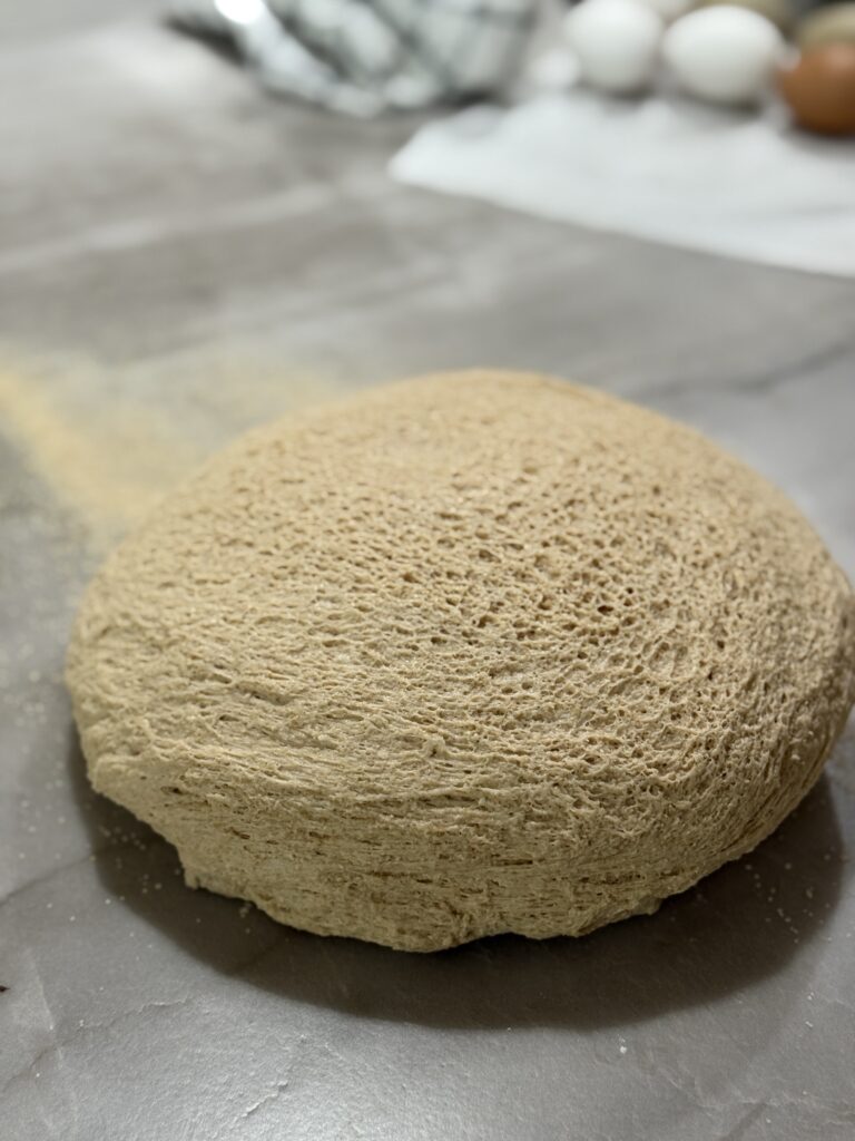 Fresh-milled dough bulk ferment