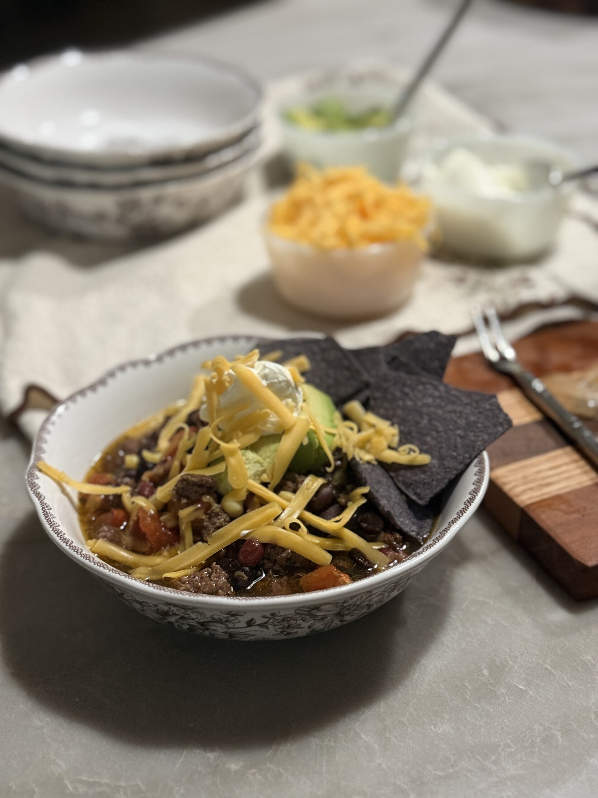 Slower cooker Mexican beef soup