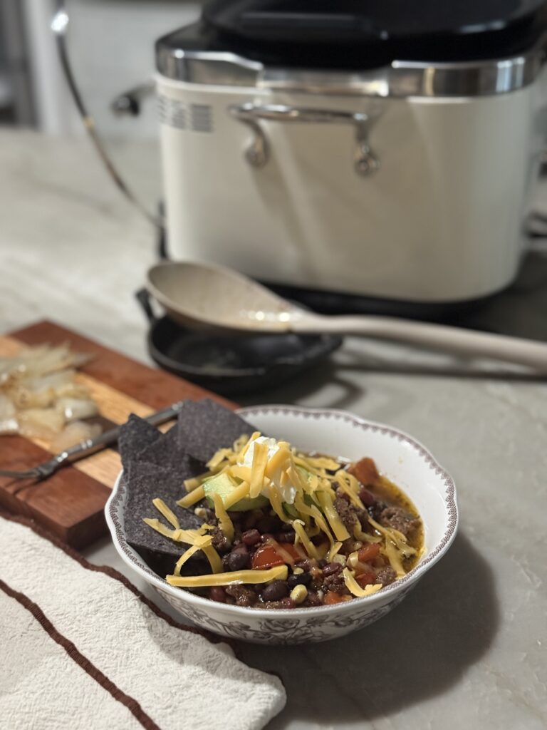 Slower cooker Mexican beef soup
