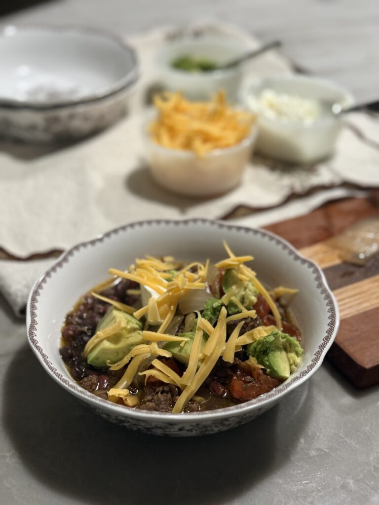 Slower cooker Mexican beef soup