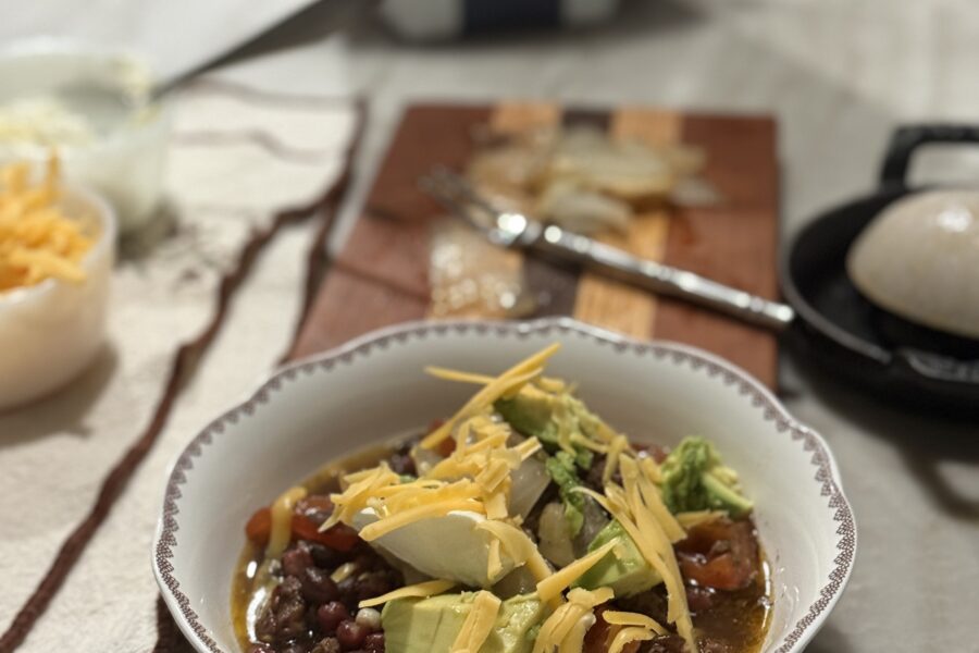 Slower cooker Mexican beef soup