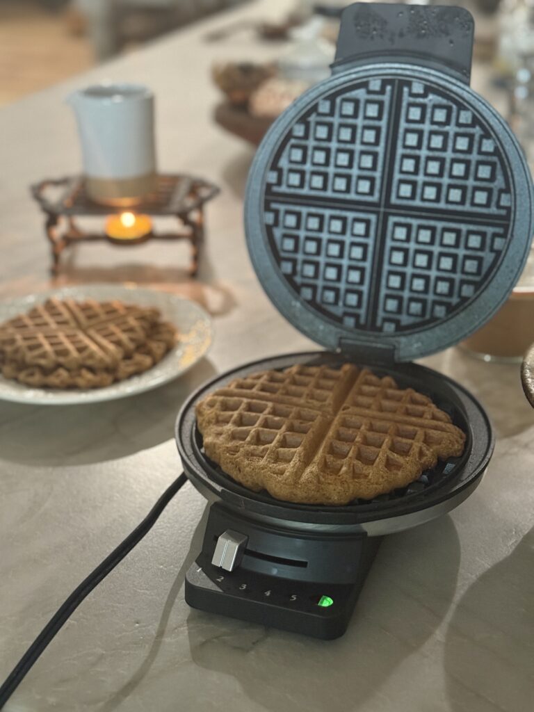 Pumpkin protein waffles