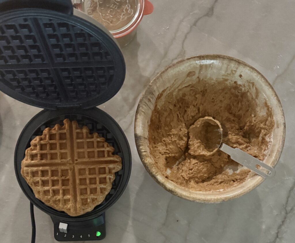 Pumpkin protein waffles