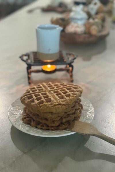Pumpkin protein waffles