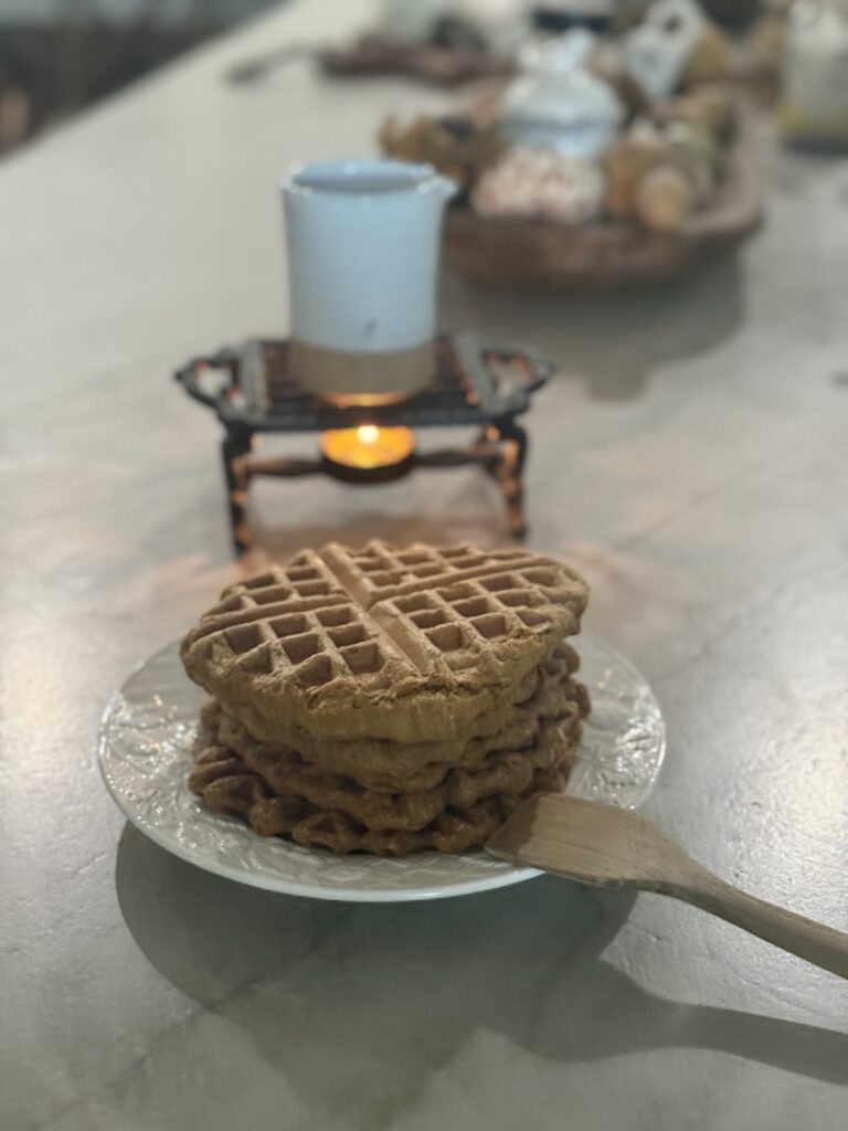 Pumpkin protein waffles