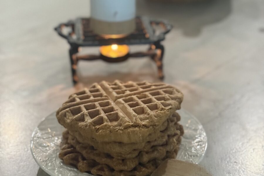 Pumpkin protein waffles
