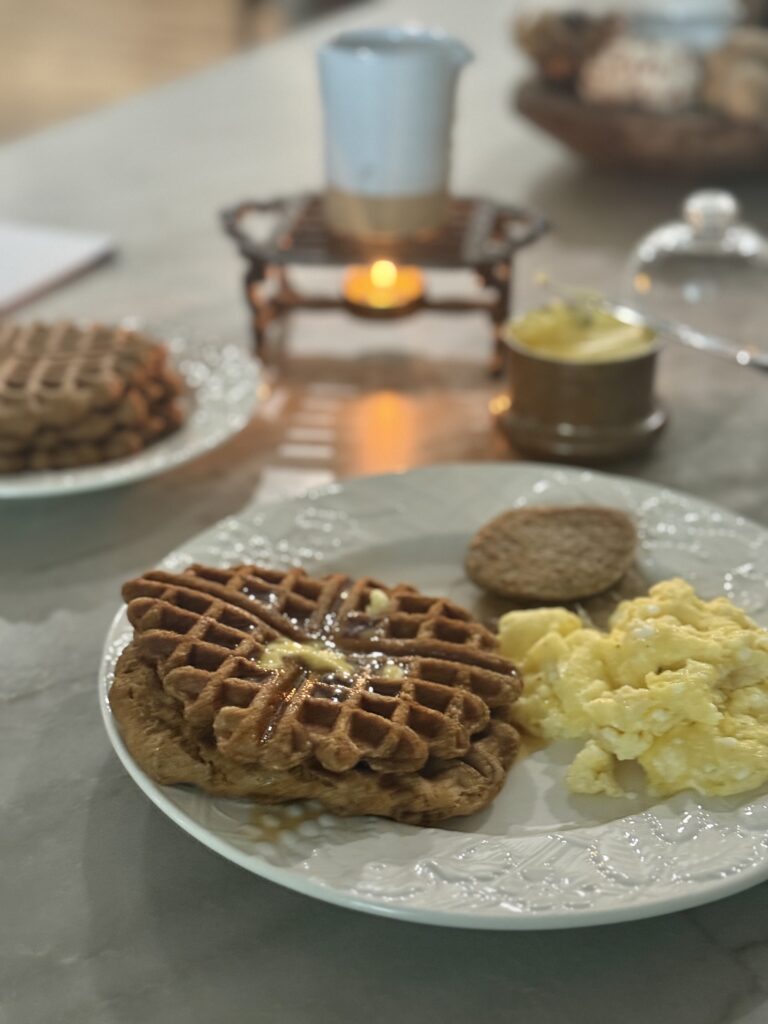 Pumpkin protein waffles