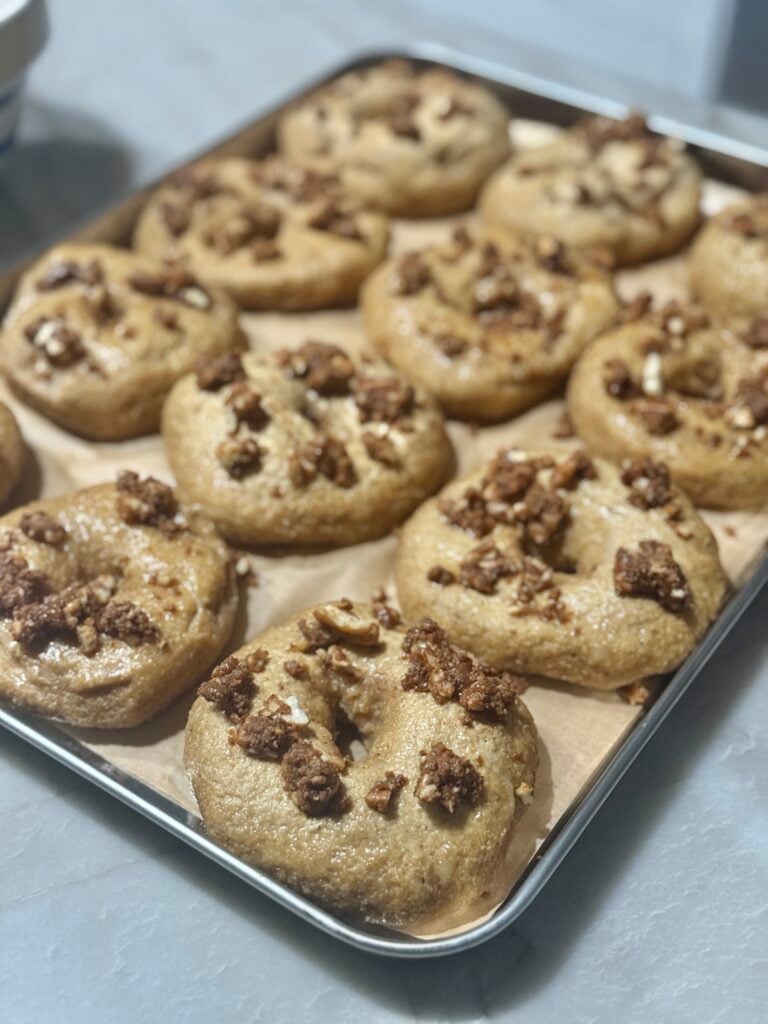 Pumpkin spice bagels