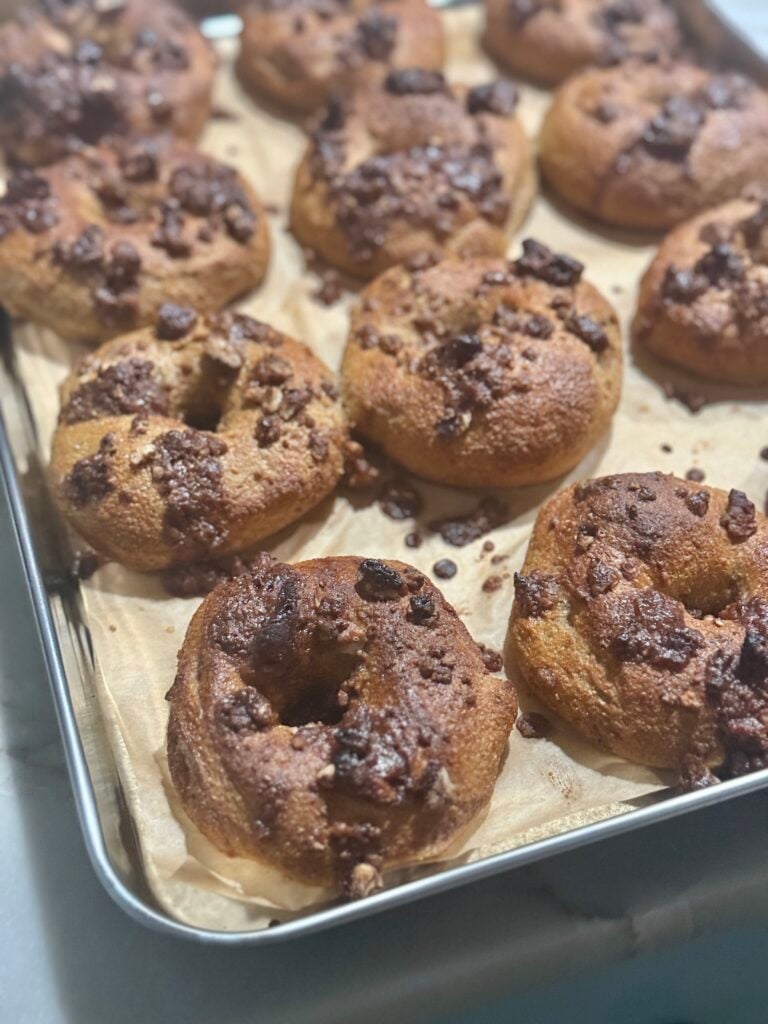 Pumpkin spice bagels